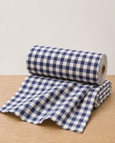 Yarn Dyed Checked Cotton Fabric